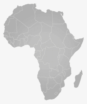 Africa Map Grey Png #377955