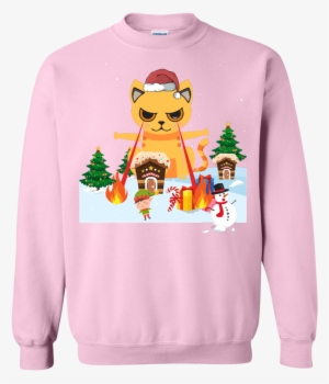 Cat Laser Eyes Funny Crewneck Pullover Sweatshirt - Love Giant Schnauzers T Shirt, If You Can't Love Giant #378060