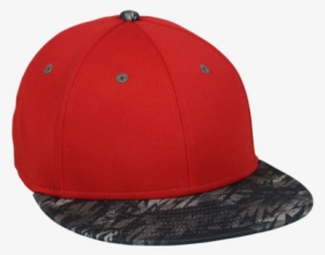 Outdoor 6 Panel Proflex® On Field Anti-glare Cap - Outdoor Cap Mws1425s Protech Mesh - Red/storm, S/m #378079