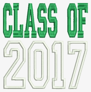 Class Of 2017 Applique Embroidery Design - Class Of 2017 #378558