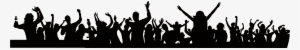 Crowd Vector Party - Party Crowd Silhouette Png #378768
