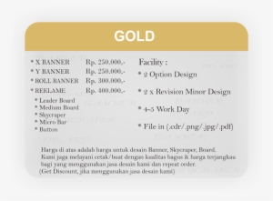 Gold Banner - Gold #378824