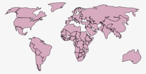 World Map White Background #379521
