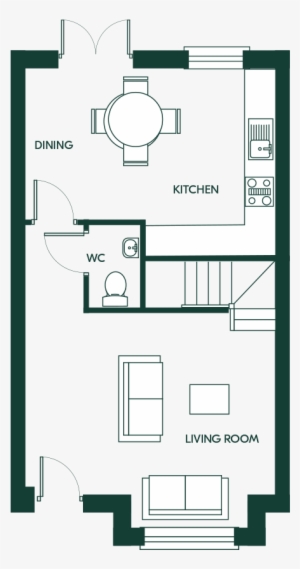 2 Bed Terrace - Brideswell #3700640