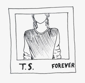 Emma Marguiles Taylor Swift Forever Oct 21 - Taylor Swift Black And White Line Art Png #3700794