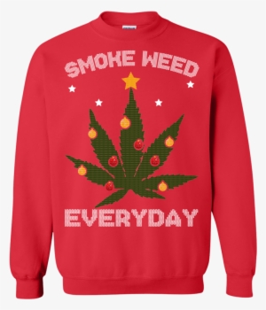 Cannabis Chistmas Tree Smoke Weed Everyday Sweater #3700952