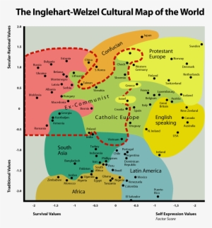 Inglehart Values Map Big - Cultural Map Of The World #3701580