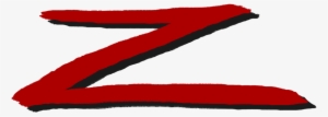 Z Red Drop Shadow - Zorro #3701622