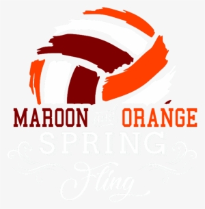 Maroon And Orange Spring Fling #3702627