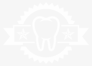 A Drawing Of A Tooth With A Ribbon And A Badge To Illustrate - Acqua E Farina Logo #3704745