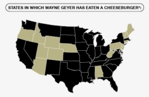 Whataburger California The Apple Pan Burger Lounge - Simple Vector Us Map #3706560