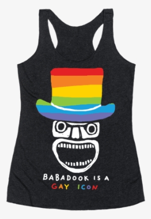 Babadook Is A Gay Icon Racerback Tank Top - I M Not Drunk I M American #3706807