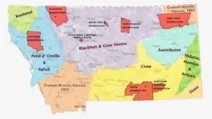 Map Of Montana Common Hunting Grounds In - Reservations In Montana Map #3707769