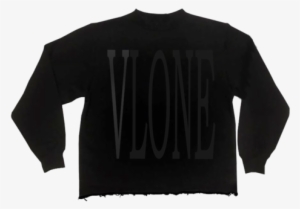 Vlone- Staple Blackout Crewneck - Vlone Black On Black #3707791