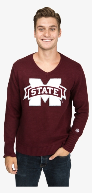 Mississippi State Men's V-neck Sweater #3707834