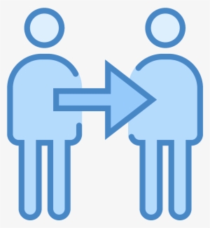 A Drawing Of Two People Side By Side With A Small Space - Icon #3708416