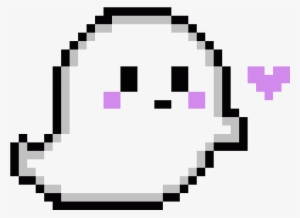 Ghast - Cute Ghost Pixel Art #3709281