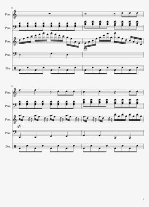 Lg-36302526 Sheet Music 3 Of 5 Pages - Crazy Piano Star Vs The Forces Of Evil Theme #3710026