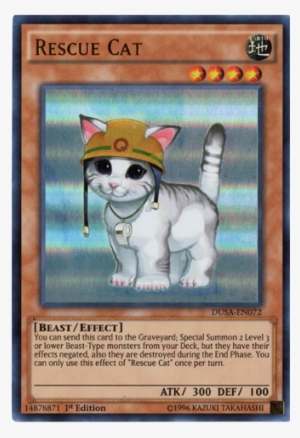 Rescue Cat - Dusa-en072 - Ultra Rare - 1st Edition - Rescue Cat Rare Yugioh #3710241