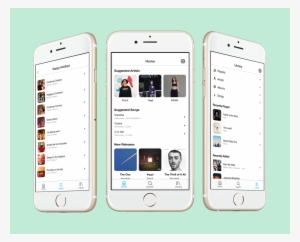 An Application Redesign Of Spotify And Apple Music - Iphone #3711274