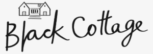 Black Cottage - Calligraphy #3711377