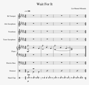 Wait For It Sheet Music Composed By Lin Manuel Miranda - Hello #3711470