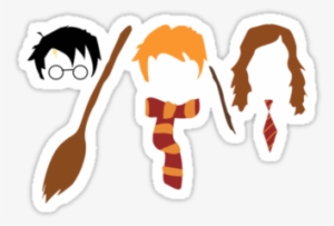 Harry Potter Trio By Treehugger11215 - Harry Ron Hermione Silhouette #3711829