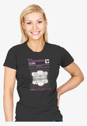 Companion Cube Manual - Teenage Model Purple Shirt #3712269
