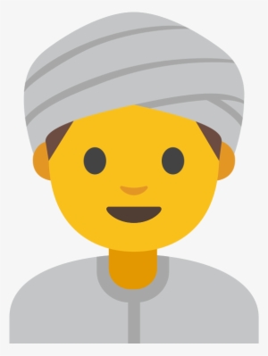 File - Emoji U1f473 - Svg - Cartoon #3712684