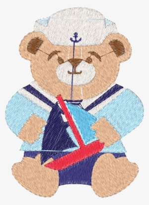 Matriz Bordado Ursinho Marinheiro #3712979