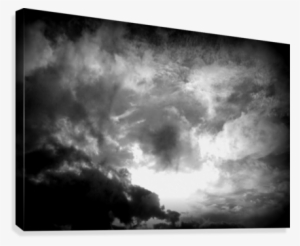 Dark Skies Canvas Print - Monochrome #3714390