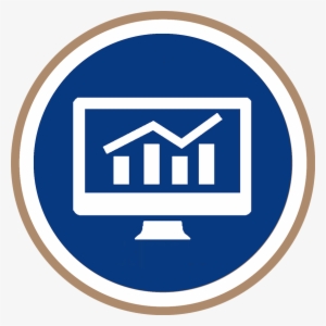 Corporate Image Reputation Icon - Analytics Icon White On Black #3715216