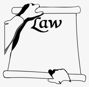 Lawyer Court Law Enforcement Drawing - Law Clipart Black And White #3715641