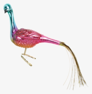 Old Word Christmas Ruby Peacock Glass Ornament, Owc-old - Peafowl #3717826