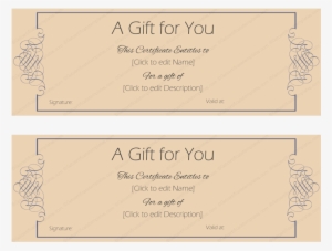 Formal Note Gift Certificate Template - Diploma #3718159