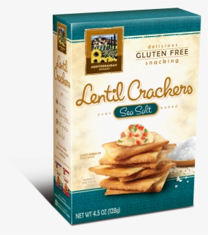 Mediterranean Snacks Baked Lentil Crackers #3719429