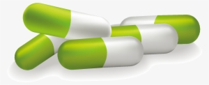 Cartoon Green Capsule Element - Green #3720453