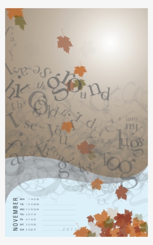 Calendar Design - Autumn #3721001