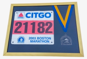 Boston Marathon Medals, Award Frame - 2003 Boston Marathon #3722187