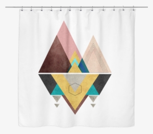 Modern Mountain Shower Curtain - Shower Curtains #3723604