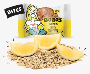 Lemon Poppyseed Oat Bites - Bobo's Oat Bars - All Natural Bar Almond - 3 Oz. #3723923