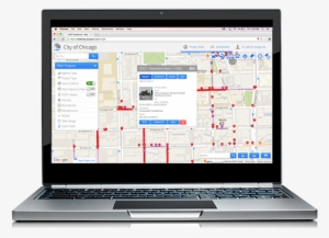 Chicago Department Of Transportation App On Laptop - Google Maps Laptop #3724807