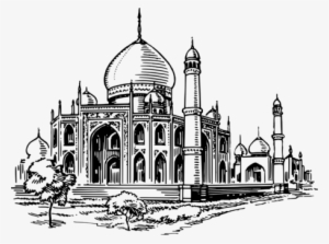 Mosque Islamic Architecture Computer Icons Drawing - Black And White Mosque Drawings #3726551