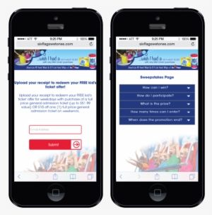 Wet Ones Six Flags Promotion And Sweepstakes - Six Flags Mobile Ticket #3726887