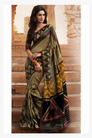 Simplesarees Designer Yellow,gold Printed Bhagalpuri - Bhagalpuri Silk #3727181
