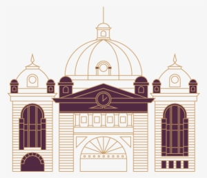Flinders Street Station - Flinder Station Melbourne Vector #3728178