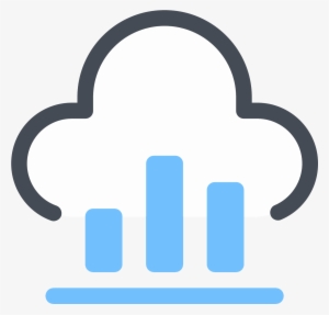 Cloud Bar Chart Icon - Cloud Computing #3728214