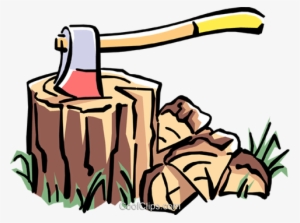 Axe Royalty Free Vector Clip Art Illustration - Deforestation Clipart Png #3730898