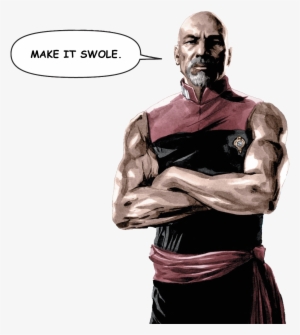 823kib, 1000x1119, Make It Swole Picard - Illustration #3732432