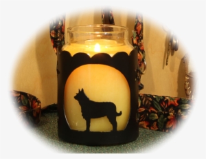 Berger Picard Dog Breed Jar Candle Holder - Silhouette #3732691